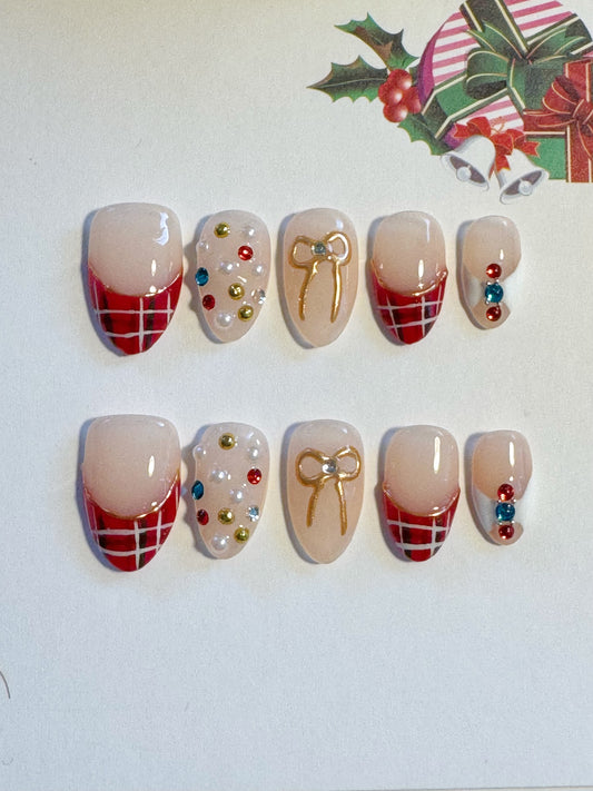 Red Plaid Ribbon – Festive Luxe Edition