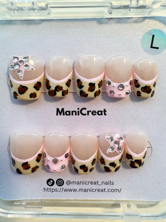 Wild Chic – Leopard Print with Rhinestones
